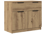 Sideboard with Drawer 3 pcs Artisan Oak Engineered Wood 3415938