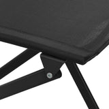 Folding Bistro Set Black Steel, tempered glass, textilene Compact 318765