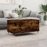 Coffee Table Smoked Oak 90x44.5x45 cm Engineered Wood 830969