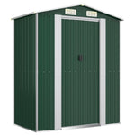 Garden Shed Green 192x108x223 cm Galvanised Steel 319267