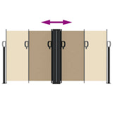 Retractable Side Awning Beige 120x600 cm 4004600