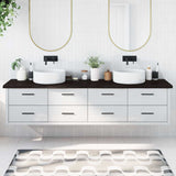 Bathroom Countertop Dark Brown 220x60x cm Treated Solid Wood 3156279