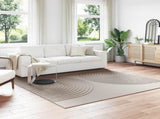 Area Rugs Square GALATI Beige 240 x 240 cm Polyester 42022813