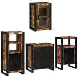 Bathroom Furniture Set 4 pcs Multicolour Solid Reclaimed Wood 3305697