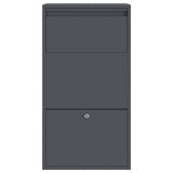 Parcel Drop Box with Storage Anthracite 44 x 22 x 82 cm Steel 874921