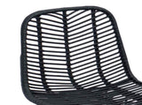 Bar Chair 2 pcs 44.5 x 54.5 x 97.5 cm Rattan and Iron 42011548