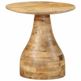 ZNTS Side Table Ø40x40 cm Solid Wood Mango 4017534