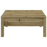 Garden Sofa Natural wood Impregnated solid pine wood 3-Seater 838046