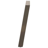 Dining Table Legs U-Shaped 2 pcs Natural Steel 100x cm Steel 4012807