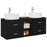 Bathroom Cabinet Set 3 pcs Black 49.5 x 44.5 x 65 cm 3405876