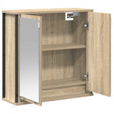 Bathroom Wall Cabinet with Mirror Sonoma Oak 60x21x60 cm 861898
