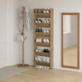 Shoe Cabinet 2 pcs Artisan Oak 60 x 18 x 90 cm Engineered Wood 875149