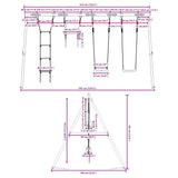 Outdoor Swing Set with Swings. Trapeze. Ladder 3283625