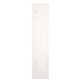 ZNTS Radiator Cover White 153x19x84 cm Solid Wood Pine 822577