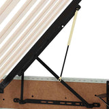 Storage Bed with Mattress Light Grey 140 x 200 cm Velvet 3370100
