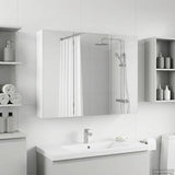 Bathroom Mirror Cabinet White 100 x 14.5 x 70 cm 889119