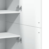 Highboard White 80x35x180 cm Engineered Wood 3276651