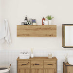 ZNTS Bathroom Wall Cabinet Artisan Oak 100x25x30 cm Engineered Wood 860102