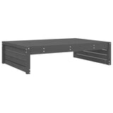 2 Piece Garden Lounge Set Grey Solid Wood Pine 3186622