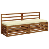 2-Piece Bench Cushions VUGHT 2 pcs 100% Polyester Cream 952247