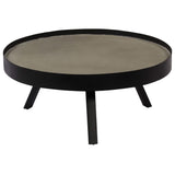 ZNTS Coffee Table Concrete Top 74x32 cm 246086