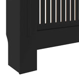 Engineered Wood Radiator Cover Black 205 cm 325548