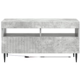LED TV Cabinet Concrete Grey Engineered Wood 896998