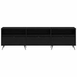 TV Cabinet Black oak 150 x 30 x 44.5 cm Engineered wood 862136