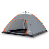 Camping Tent 5-Person Grey and Orange Quick Release 4004175