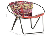 Circle Chair Multicolours Chindi Fabric 286609