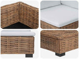 4 pcs Rattan Lounge Set with Cushions GENDT Natural Rattan 3429860