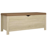 Storage Box with Cushion Sonoma Oak 105x40x45 cm 3279329
