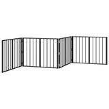 Dog Gate 4 pcs Black 80 x 60 cm Galvanised Steel 892010