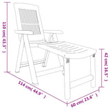 Sun Lounger Green Plastic Standard Foldable Sun Lounger 364706