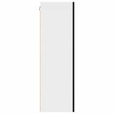 Hanging Cabinet with Door Black Oak and White 50 x 31 x 100 cm 884347