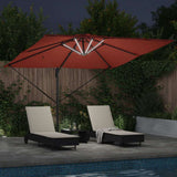 Umbrella Terracotta 286 x 284 x 270 cm Aluminium and Polyester 42003326