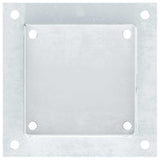 Post Bases Square 4 pcs Silver 141x141 mm Galvanised Steel 42000016