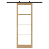 Sliding Door ORKDAL Natural and Black 83 x 232 cm 3332001