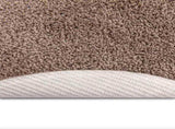 Anti-slip Shaggy Rug Brown 160 x 160 cm PP 4019801