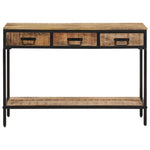 Console Table 100x35x70 cm Solid Rough Wood Mango 374077