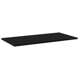 Bookshelf Boards 8 pcs Black 80x40x1.5 cm Engineered Wood 805333