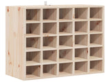 Wine Rack 2 pcs Natural 56 x 25 x 56 cm Solid Pine Wood 893312