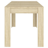 Dining Table Sonoma Oak 140x74.5x76 cm Engineered Wood 804205