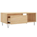 ZNTS Coffee Table Sonoma Oak 90x50x36.5 cm Engineered Wood 830567
