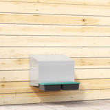 Chicken Nesting Box 2 Compartments Wall-Mounted Galvanised Steel 4104899