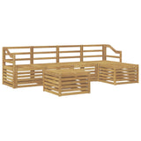 Outdoor Sofa Set 6 pcs White Solid Acacia Wood 3391729