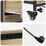 Cabinet with Charging Station Sonoma Oak 76 x 41 x 72 cm 859836