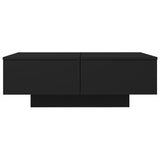 ZNTS Coffee Table Black 90x60x31 cm Engineered Wood 804176