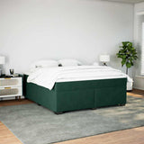 Box Spring Bed with Mattress Dark Green 180x200 cm Velvet 3285302