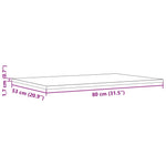 ZNTS Table Tops 3 pcs 80x53x1.7 cm Rectangular Solid Wood Pine 847420